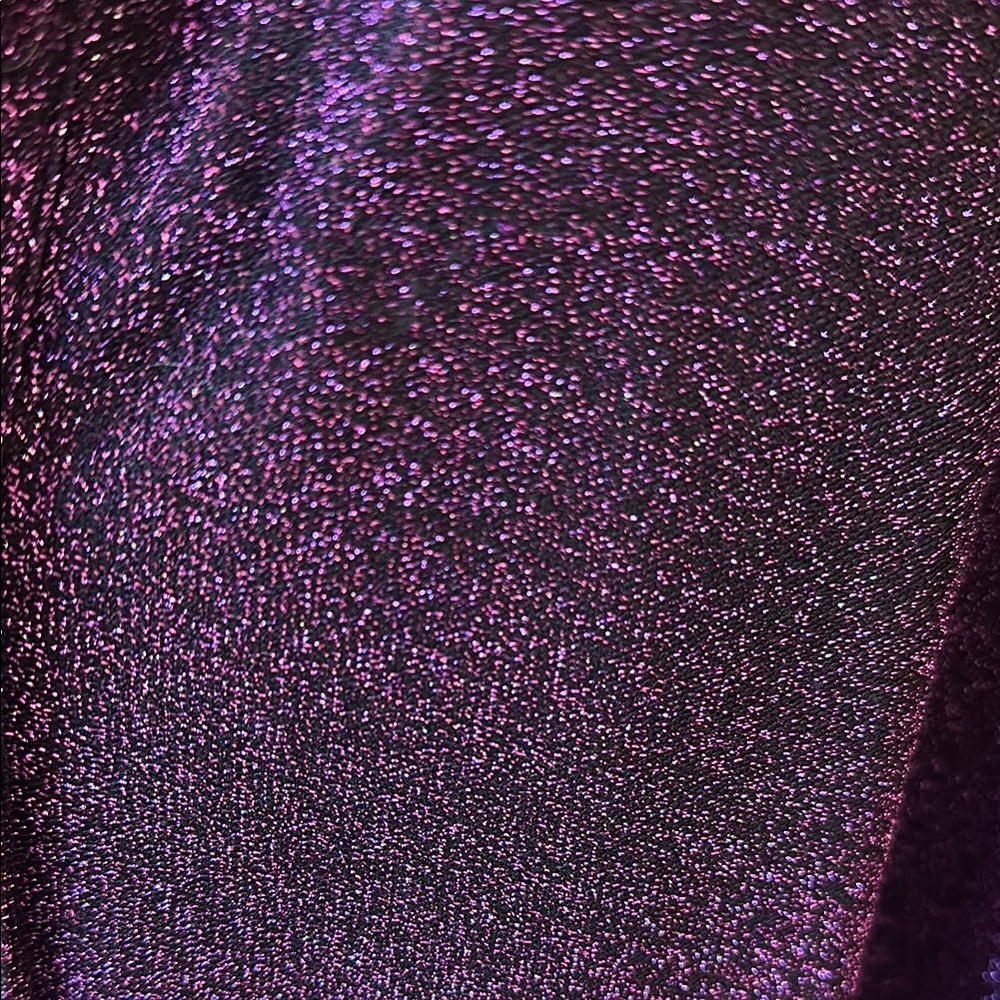 Purple Glitter Button-Up Shirt - Picture 4 of 4